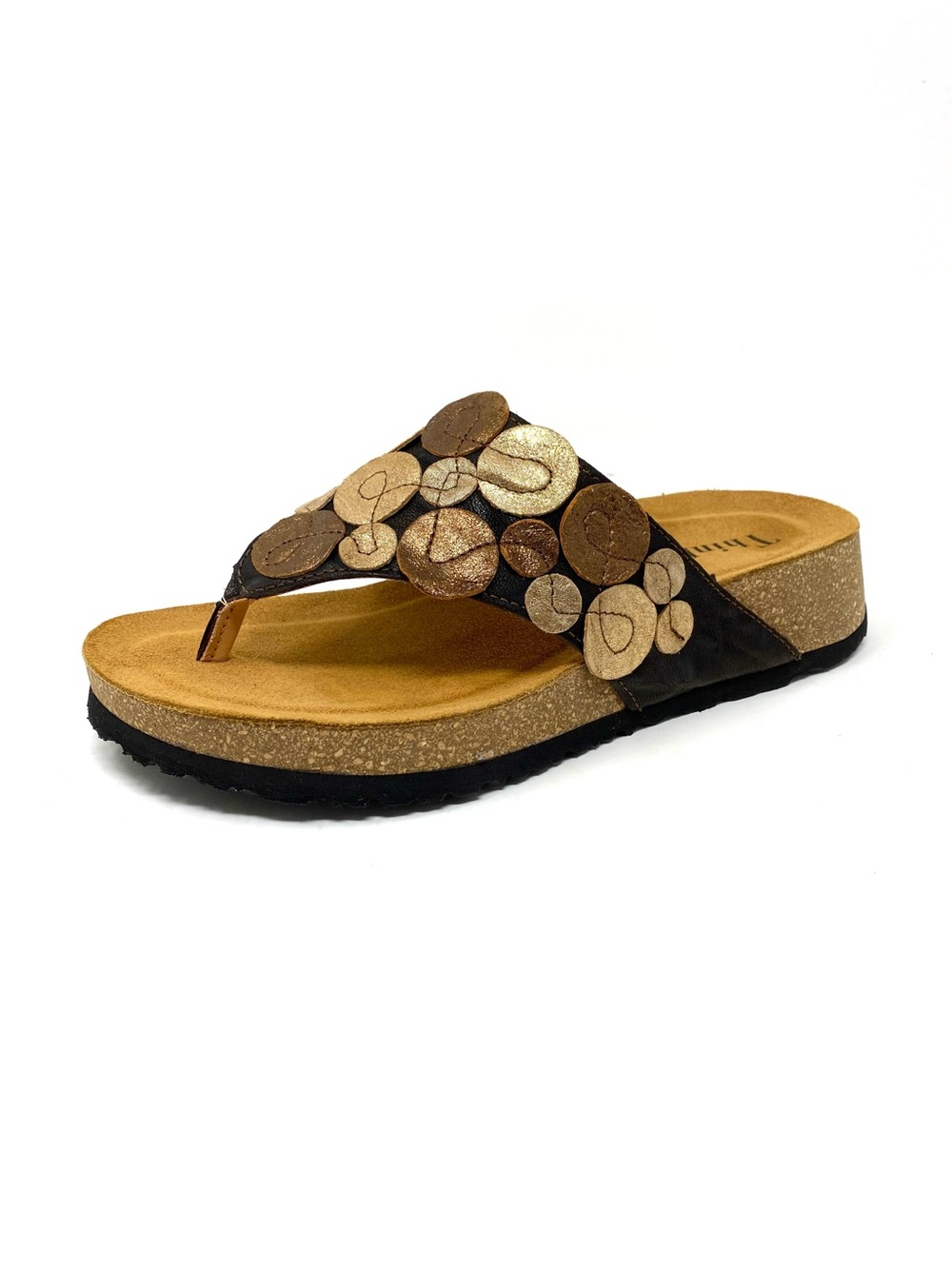 Think! KOAK 954 3000EK Leather Comfort Walking Sandal Brown Espresso Kombi NIB